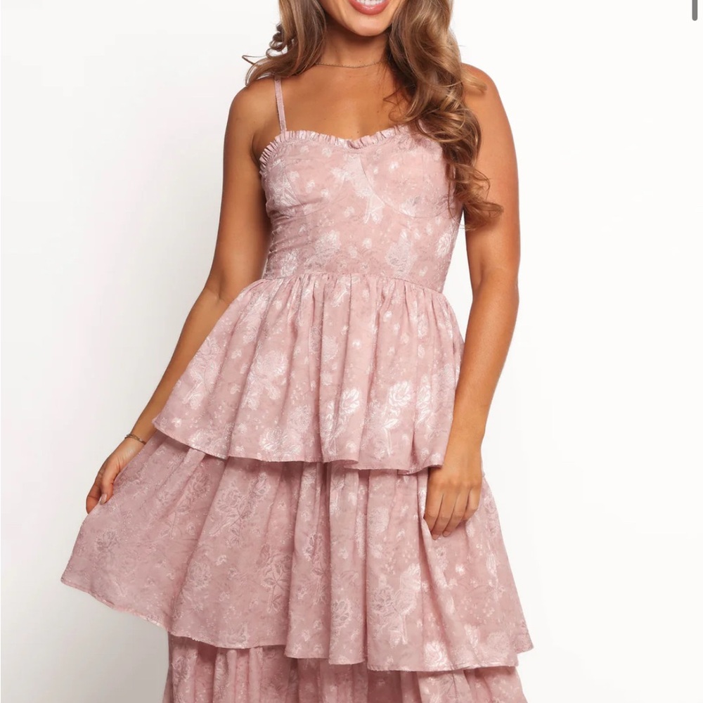 Petal & Pup Imogene Midi Dress in Mauve